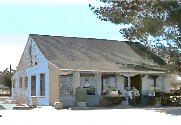 MODERN VIEW OF WHITE ORANGE CAFE, CATER-CORNER FROM SAGEBRUSH ANNIE'S